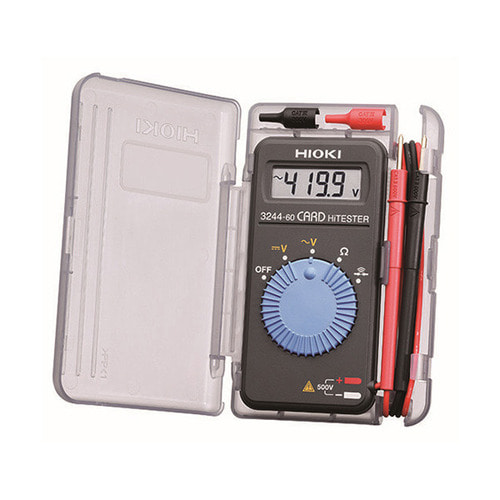 HIOKI 히오끼 카드형 3244-60 500V 42MΩ 디지털 포켓테스터